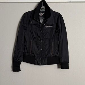 Harley-Davidson Women's Midnight Black Bomber Jacket